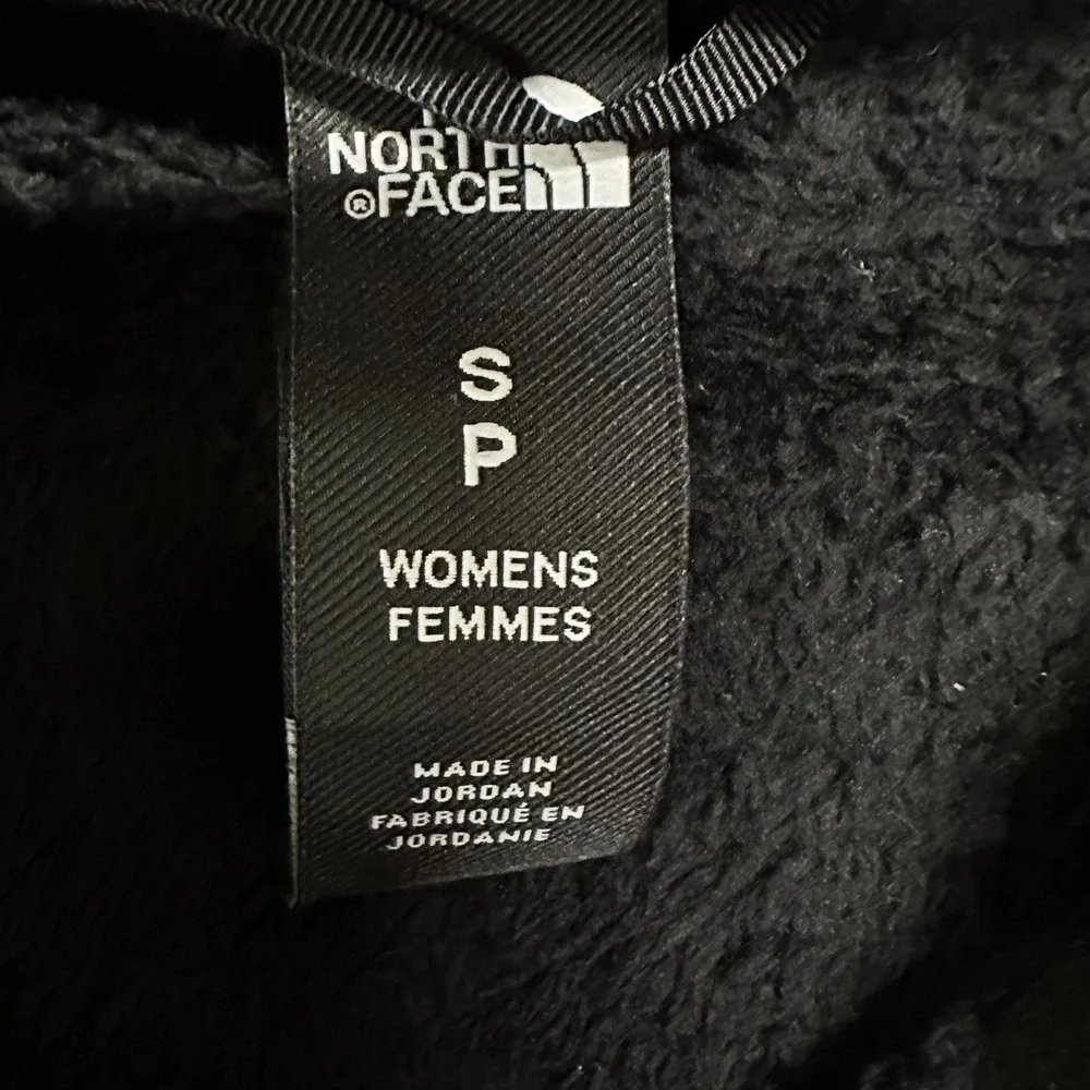 The North Face Fleece Jacket Womens Size S Black Osito Full Zip Soft High Pile